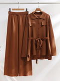 Button Down Knitted 2 Piece Loungewear Set - HEATLNDN