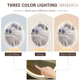 Dressing Table with Round Mirror - HEATLNDN