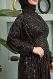 Sequin Modest Prom Dress - HEATLNDN