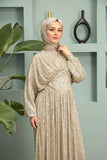 Sequin Modest Prom Dress - HEATLNDN