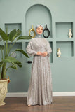 Sequin Modest Prom Dress - HEATLNDN