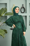 Sequin Modest Prom Dress - HEATLNDN