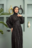Sequin Modest Prom Dress - HEATLNDN