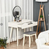 White Dressing Table with Mirror - HEATLNDN