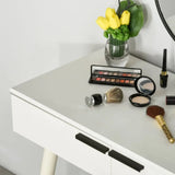 White Dressing Table with Mirror - HEATLNDN