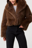 Cropped Faux Fur Jacket - HEATLNDN