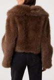 Cropped Faux Fur Jacket - HEATLNDN