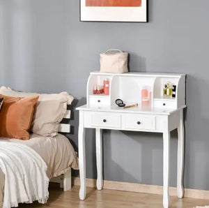 HOMCOM White Dressing Table - HEATLNDN