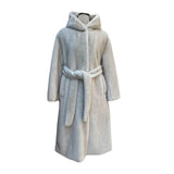 Long Faux Fur Coat with Hood - HEATLNDN