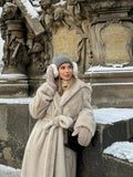 Long Faux Fur Coat with Hood - HEATLNDN