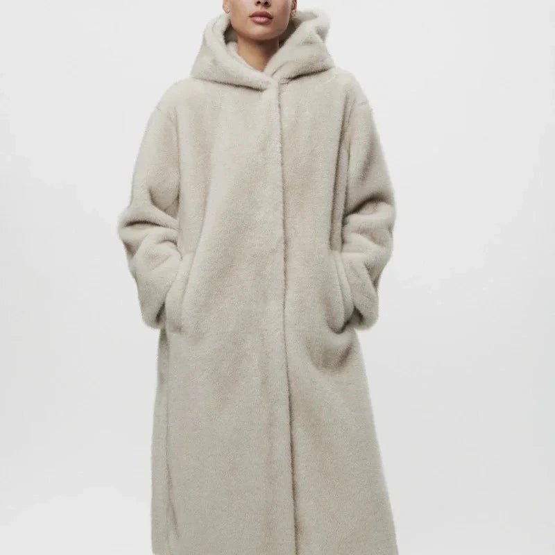 Sherpa coat with hood sales
