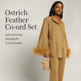 Ostrich Feathers Co Ord Set - HEATLNDN