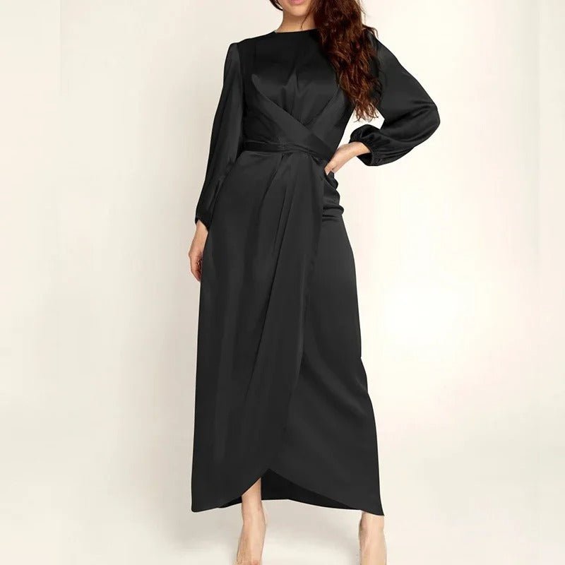 classy elegant modest dresses Mother Of The Bride Dresses Fuchsia Elegant 3/4 Sleeves Lace Sequins B main image 1