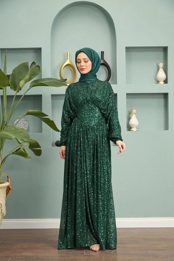 Sequin Modest Prom Dress | Modest Prom Dresses