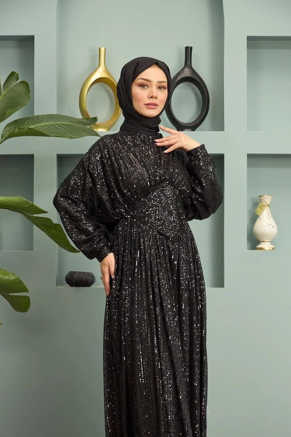 Sequin Modest Prom Dress | Modest Prom Dresses