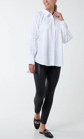 High Waisted Wet Look Leggings Shapewear HEATLNDN