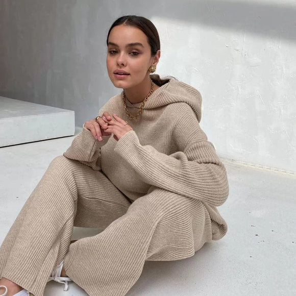 Knitted 3 Piece Loungewear Set – Urban Touch