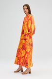 Orange Long Sleeve Dress - HEATLNDN