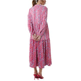 Paisley Pattern Tiered Maxi Dress - HEATLNDN