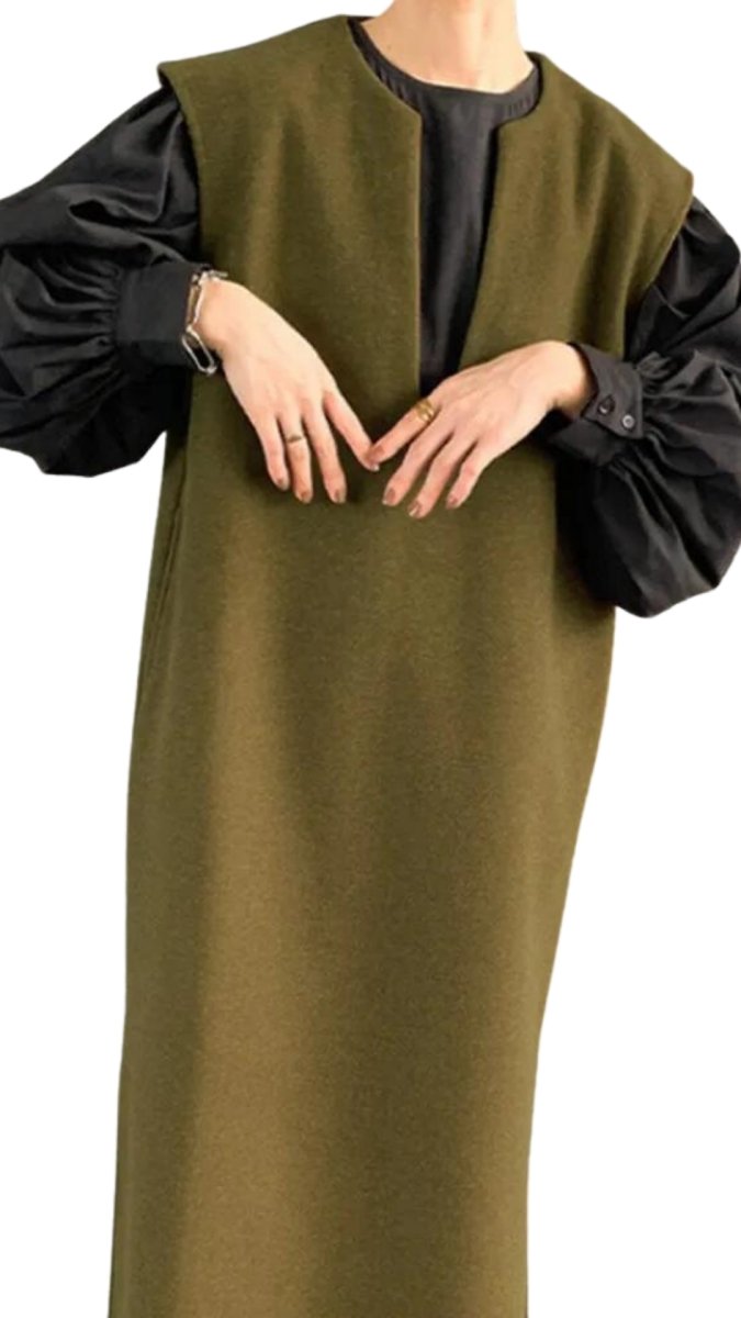 Sleeveless Long Vest Dress